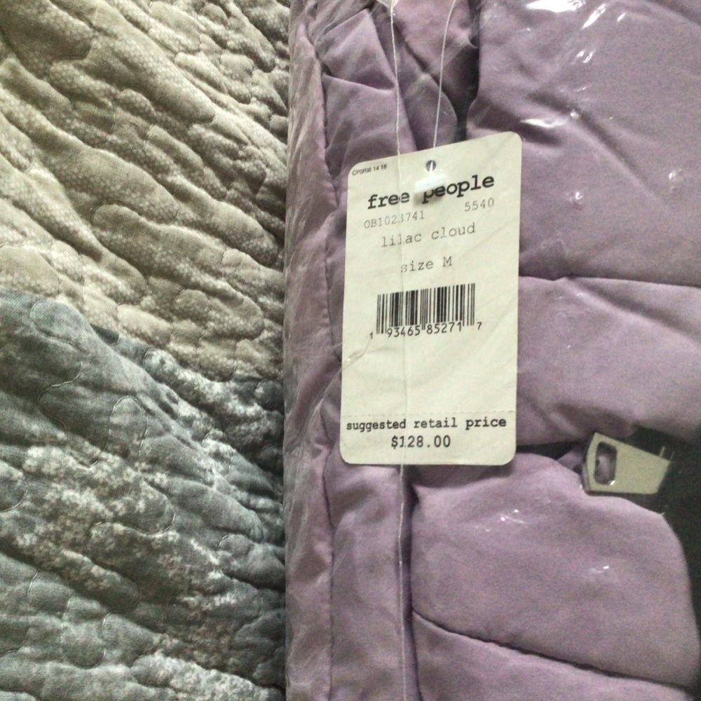 🥳2xHP Free People lilac dolman puffer jacket med. - Picture 10 of 10